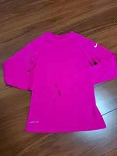 Nike Pro Combat 長袖ピンクシャツ Sサイズ