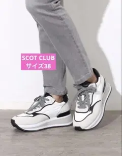 SCOT CLUB ウェッジソールスニーカー展示品サイズ38 定価22900円