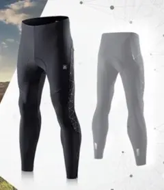 Santicサンティックメンズサイクルパンツ3Dパッド付きMサイズ 防寒秋冬用