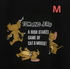トム&ジェリー Game Tee 黒 トムジェリ