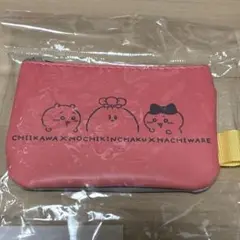 ナガノキャラクターズ ポーチ(グレー✖️レッド)