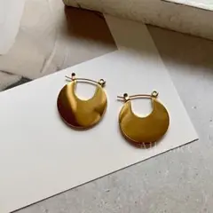 stainless ミラープレートピアス