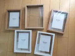 木製フォトフレーム 5個セット