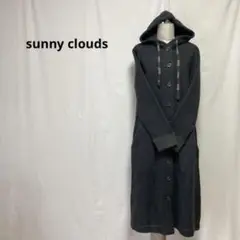 1109◎sunny clouds フリース素材 ロングコート カーキ ゆったり