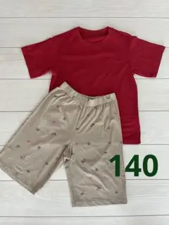 美品あり ユニクロ キッズ 140 上下セット パンツ Tシャツ