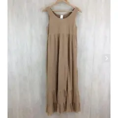 ロペ マキシワンピース オレンジベージュ