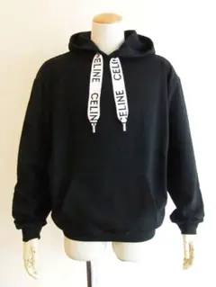 美品 セリーヌ ロゴ フード ルーズフーディ― スウェット パーカー 2ＸＬ