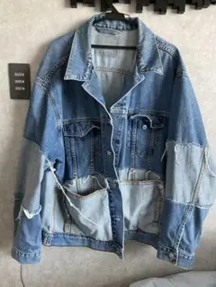 Freada✳︎デニムジャケット Freada ╱Vintageリバーシブルリメイクデニムジャケット