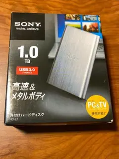 USB3.0ポータブル 外付けハードディスク(1TB) HD-E1 sony