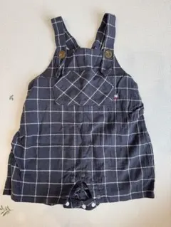 tete a tete チェック柄オーバーオール 80cm