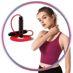 フラフープ 加重フィットネスフープ 縄跳びトレーニング