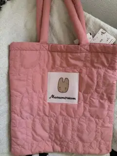 マロンクリーム キルト トートバッグ