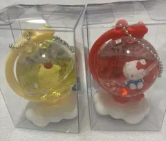 サンリオ　地球儀オイルマスコットチャームBC キティ＆ポムポム