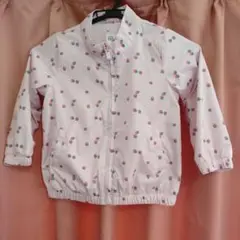 GAP キッズ・ベビー ピンク 苺柄ウィンドブレーカー