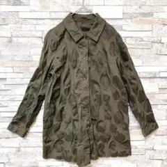 GIANNI LO GIUDICEオリーブ長袖シャツ ジャケット綿100% 40