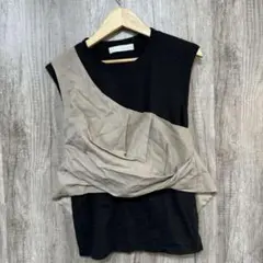 COLLAGE GALLARDAGALANTE レイヤード カットソー ベスト
