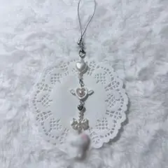 ビーズキーホルダー チャーミーキティ バレエコア