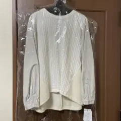 sale★新品　2024Spモデル　リフレクト　ドッキングブラウス　ベージュ