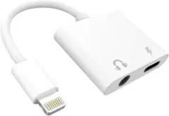iPhone イヤホンジャック 変換アダプタ 交換 2IN1 充電 音楽を聴く