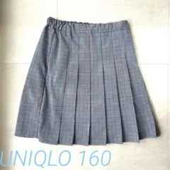 お値下げ！ユニクロ　UNIQLOプリーツスカート風キュロット　160
