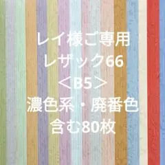 レイ様ご専用レザック66＜B5＞濃色系・廃番色含む80枚