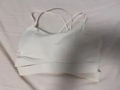 yomoment ダブルストラップ 背中開き スポーツブラ 交差デザイン