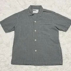 MHL. 半袖シャツ ギンガムチェック リネン混 M