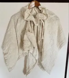 新品★うさとの服　巻スカート　ストール　コットン/ インディゴ草木染め 新品☆うさとの服 巻スカート ストール コットン/ インディゴ