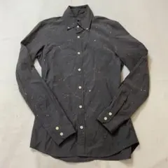 AKM 長袖シャツ ペイント加工 M