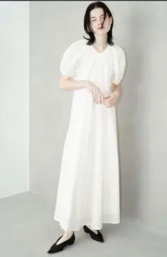 【美品】クラネ　ドットメッシュワンピース　結婚式にも CLANE - CLANE ドットメッシュワンピース ブラックの通販 by