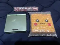 ゲームボーイアドバンスSP グリーン ピカチュウ カバー交換キット付き