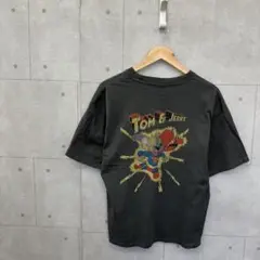 WARNER BROS. トムとジェリー Tシャツ プリント L メンズ 黒