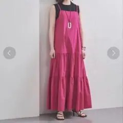 美品✨ユナイテッドアローズ ティアード キャミソール ワンピース 2way