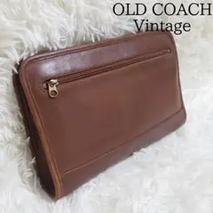 オールドコーチ 9525 セカンドバッグ クラッチバッグ 本革 茶 USA製