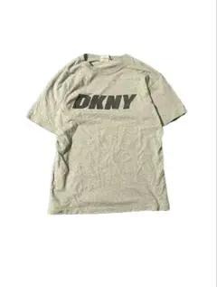 90s USA製 DKNY ロゴTシャツ グレー ヴィンテージ hip hop