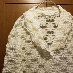 新品！レースカーディガン/L-LL