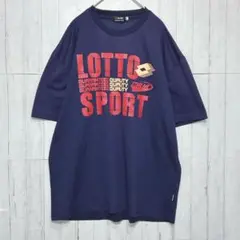 lotto ロット　半袖Tシャツ　ネイビー【3L】　メンズ　速乾
