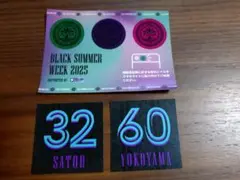 千葉ロッテマリーンズ　BSW ステッカー＆スマホシール 佐藤#32 横山#60