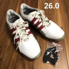 adidas POWERBAND ゴルフシューズ 26.0 替えスパイク付