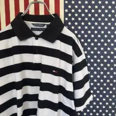 TOMMY HILFIGER ボーダー ポロシャツ 【L】