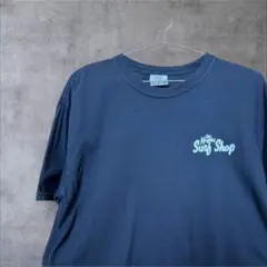 Old Naples Surf Shop クロップドTシャツ ネイビー　L 古着