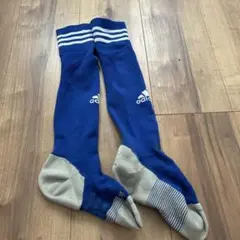 adidas サッカーソックス 青 2XS