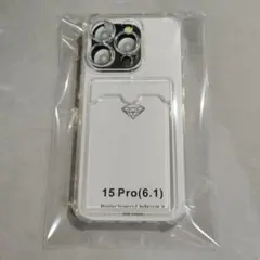 iPhone15Proクリアカード入れケース