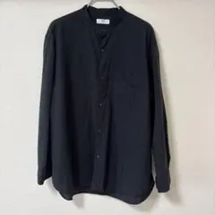 UNIQLO コットンリネンスタンドカラーシャツ