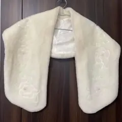ふわふわ　着物　ボア　ショール　 振袖　着物　成人式に 女性約140cm