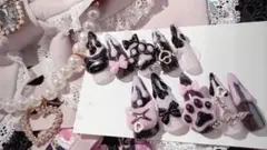 ネイルチップ 量産型 地雷系 ハンドメイド