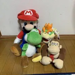 スーパーマリオ　ぬいぐるみ4体セット