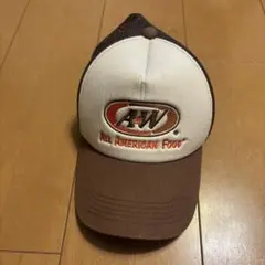A&W トラッカーハット ブラウン・ホワイト