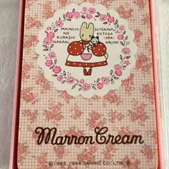 マロンクリーム　トランプ　平成レトロ　薔薇　チェック柄