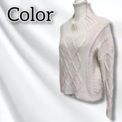 Color 【サイズ不明】 セーター ニット ハイネック カジュアル